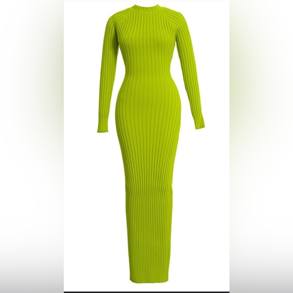Hanifa Dresses & Skirts - Hanifa Vibrant Green Long Sleeve Dress